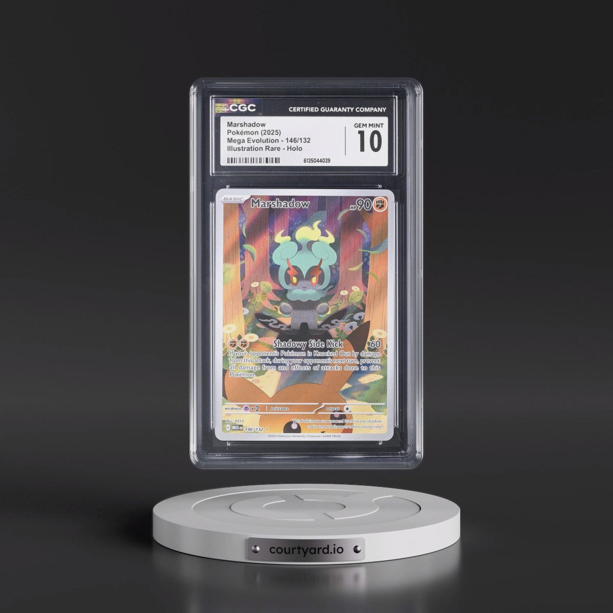 2025 Mega Evolution - MEG EN #146/132 Marshadow - Illustration Rare Holo (CGC 10 GEM MINT)