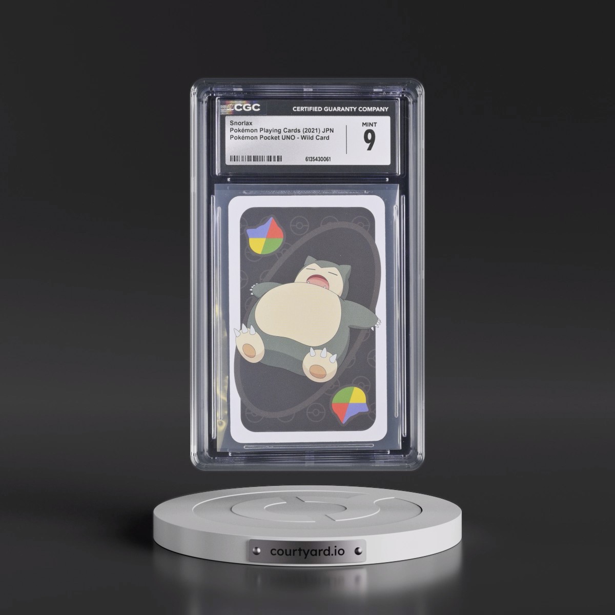 2021 Pokémon Pocket UNO (2021 Pocket Monsters Back) #Wild Card Snorlax (CGC 9 MINT)