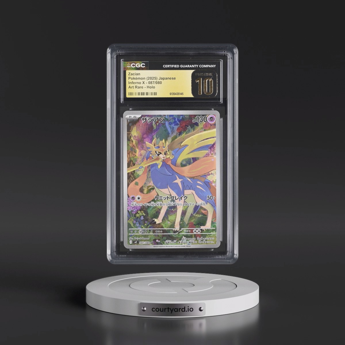 2025 Inferno X - M2 #087/080 Zacian - Art Rare Holo (CGC 10 PRISTINE)