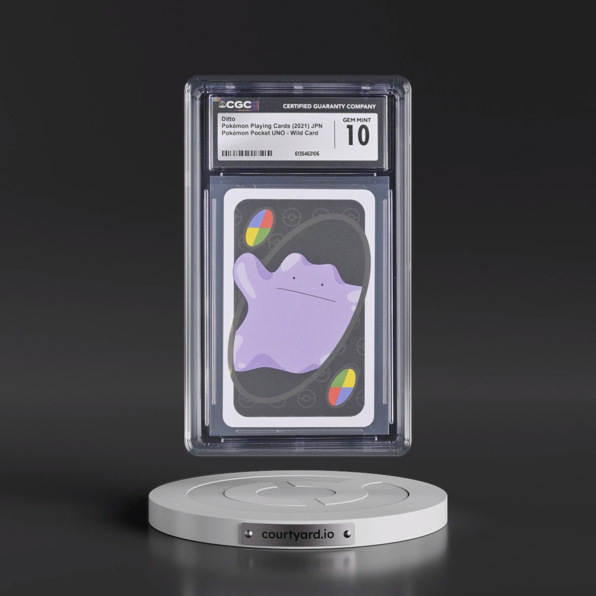 2021 Pokémon Pocket UNO (2021 Pocket Monsters Back) #Wild Card Ditto (CGC 10 GEM MINT)
