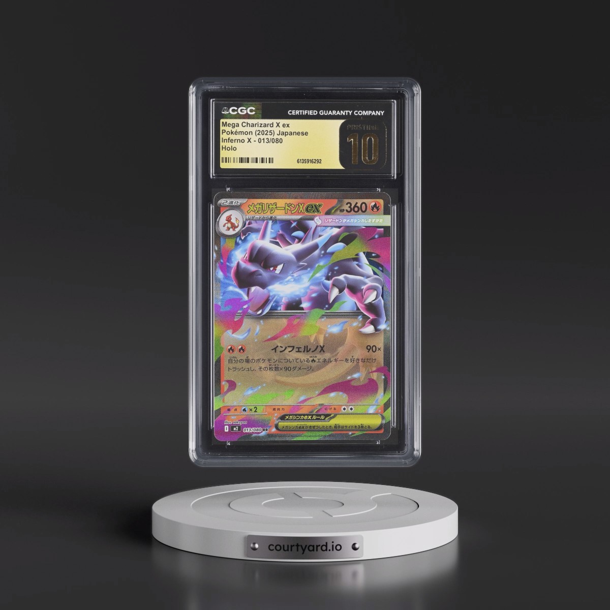 2025 Inferno X - M2 #013/080 Mega Charizard X ex - Holo (CGC 10 PRISTINE)