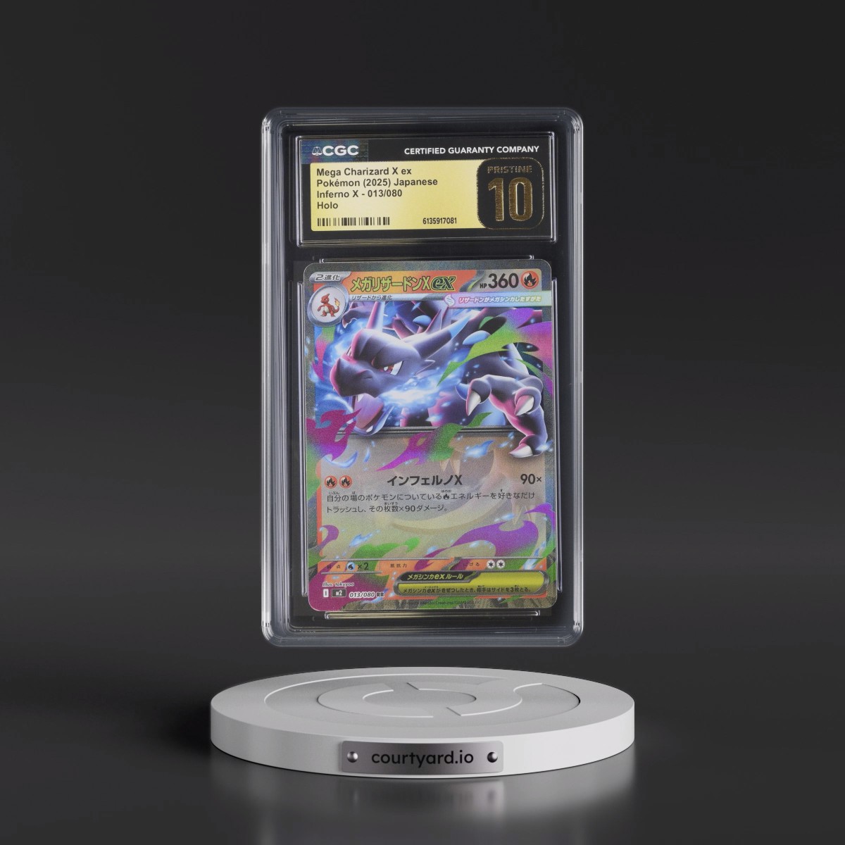 2025 Inferno X - M2 #013/080 Mega Charizard X ex - Holo (CGC 10 PRISTINE)