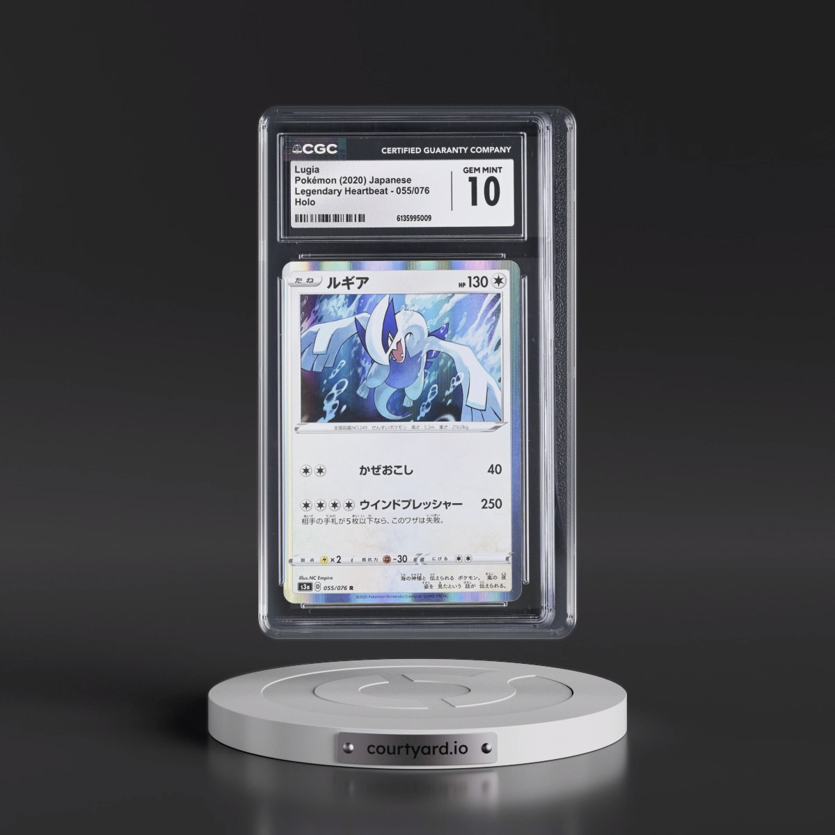 2020 Legendary Heartbeat #055/076 Lugia - Holo (CGC 10 GEM MINT)