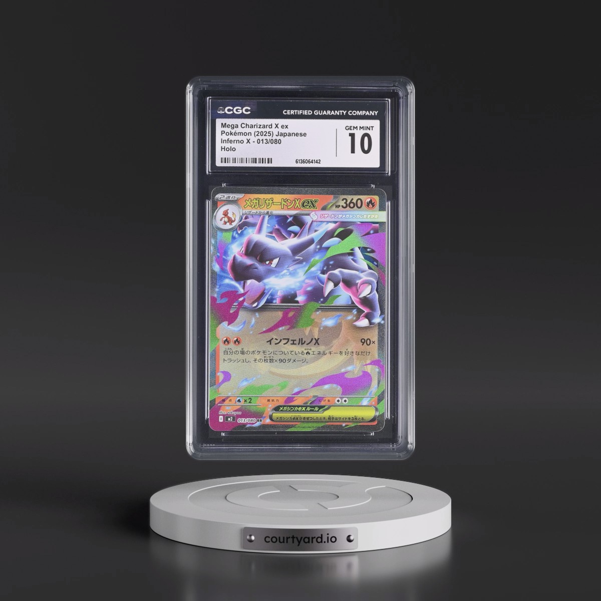 2025 Inferno X - M2 #013/080 Mega Charizard X ex - Holo (CGC 10 GEM MINT)