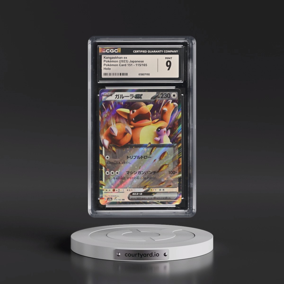 2023 Pokémon Card 151 #115/165 Kangaskhan ex - Holo (CGC 9 MINT)