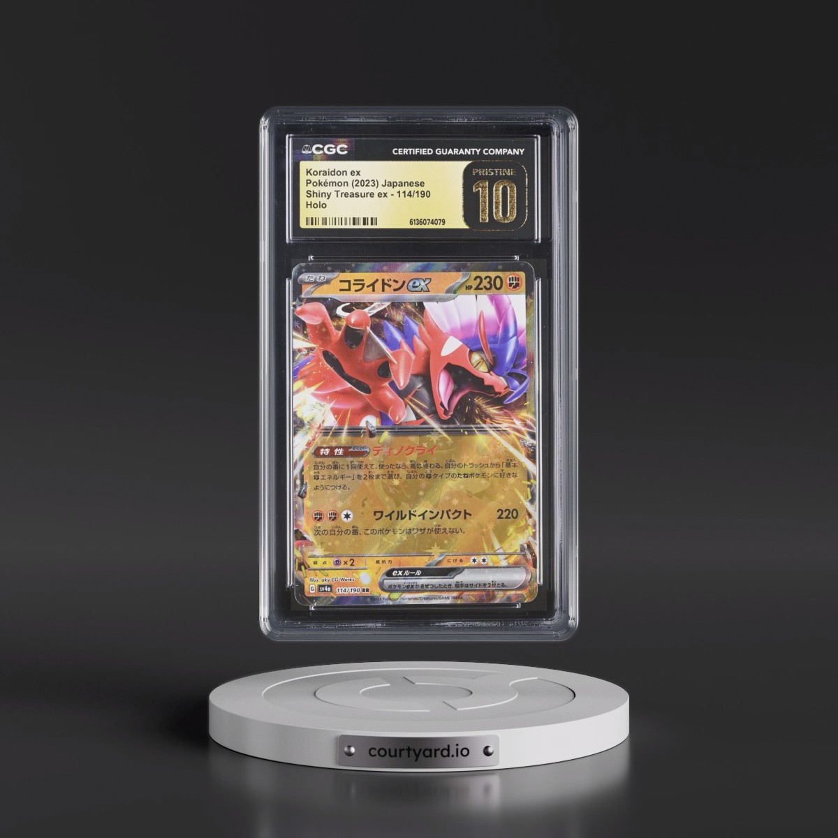 2023 Shiny Treasure ex #114/190 Koraidon ex - Holo (CGC 10 PRISTINE)
