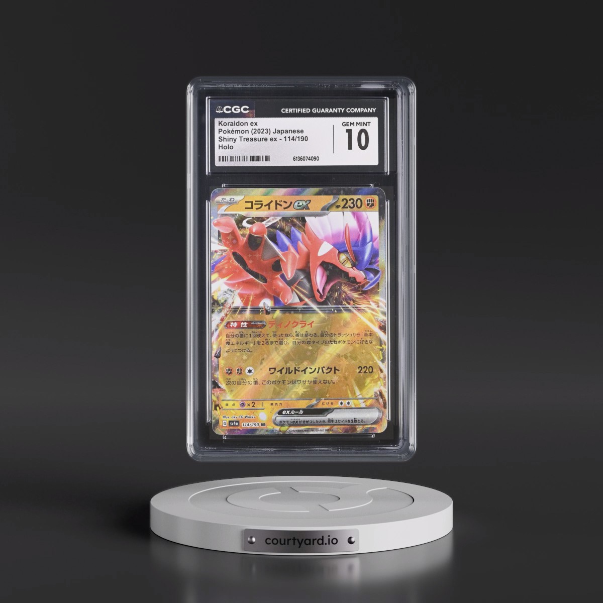 2023 Shiny Treasure ex #114/190 Koraidon ex - Holo (CGC 10 GEM MINT)