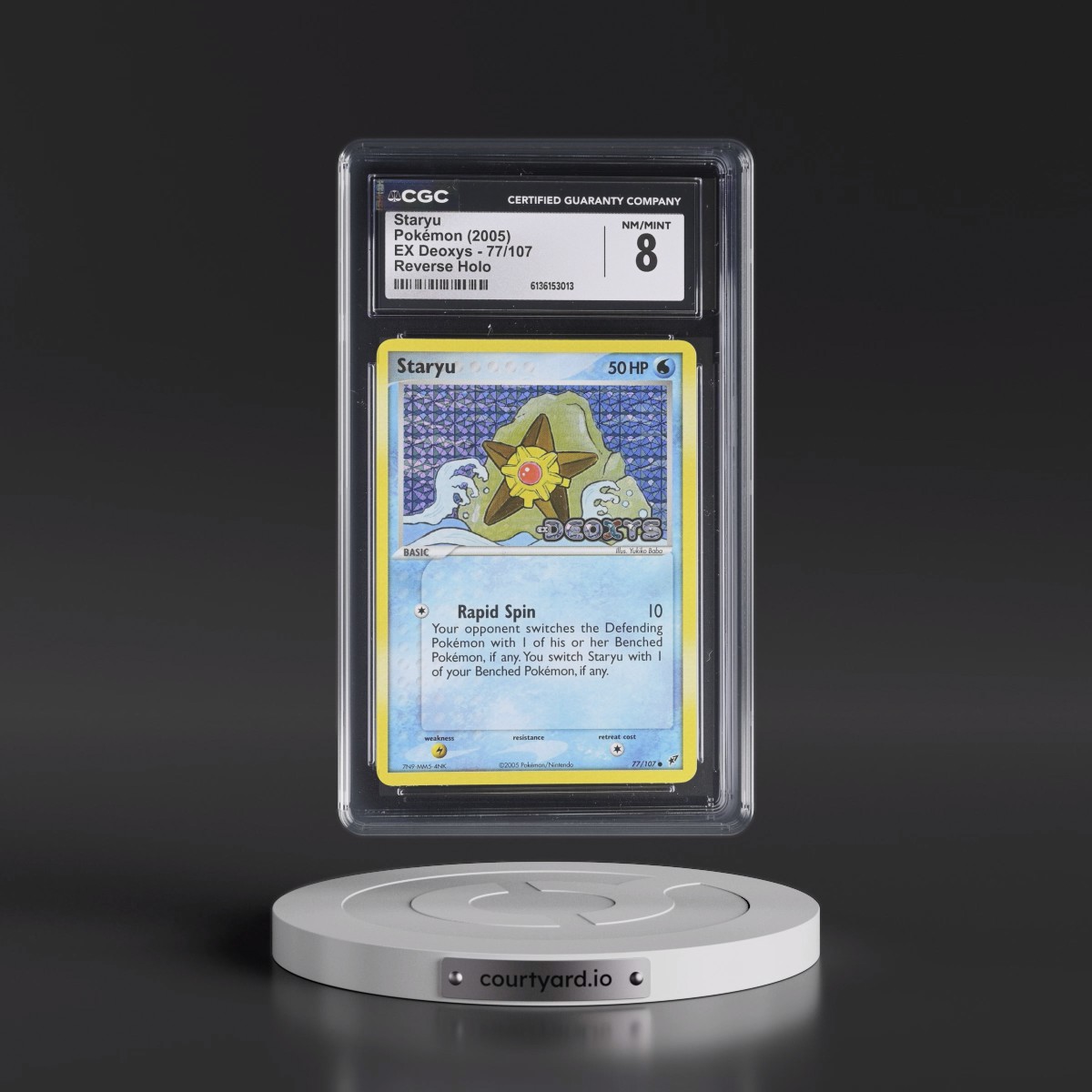 2005 EX Deoxys #77/107 Staryu - Reverse Holo (CGC 8 NM-MT)