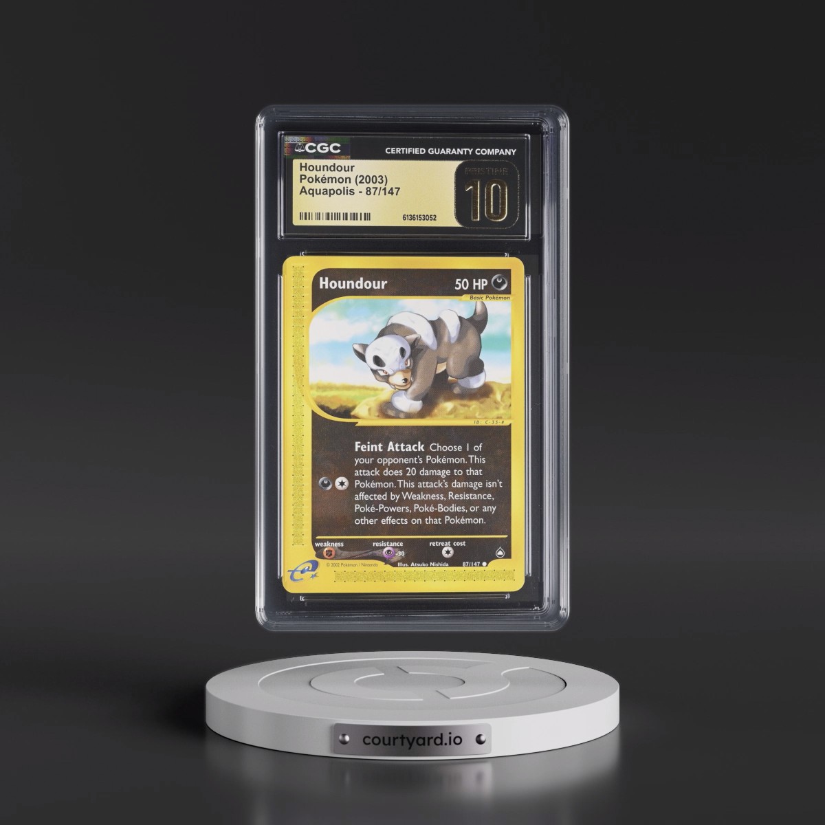 2003 Aquapolis #87/147 Houndour (CGC 10 PRISTINE)