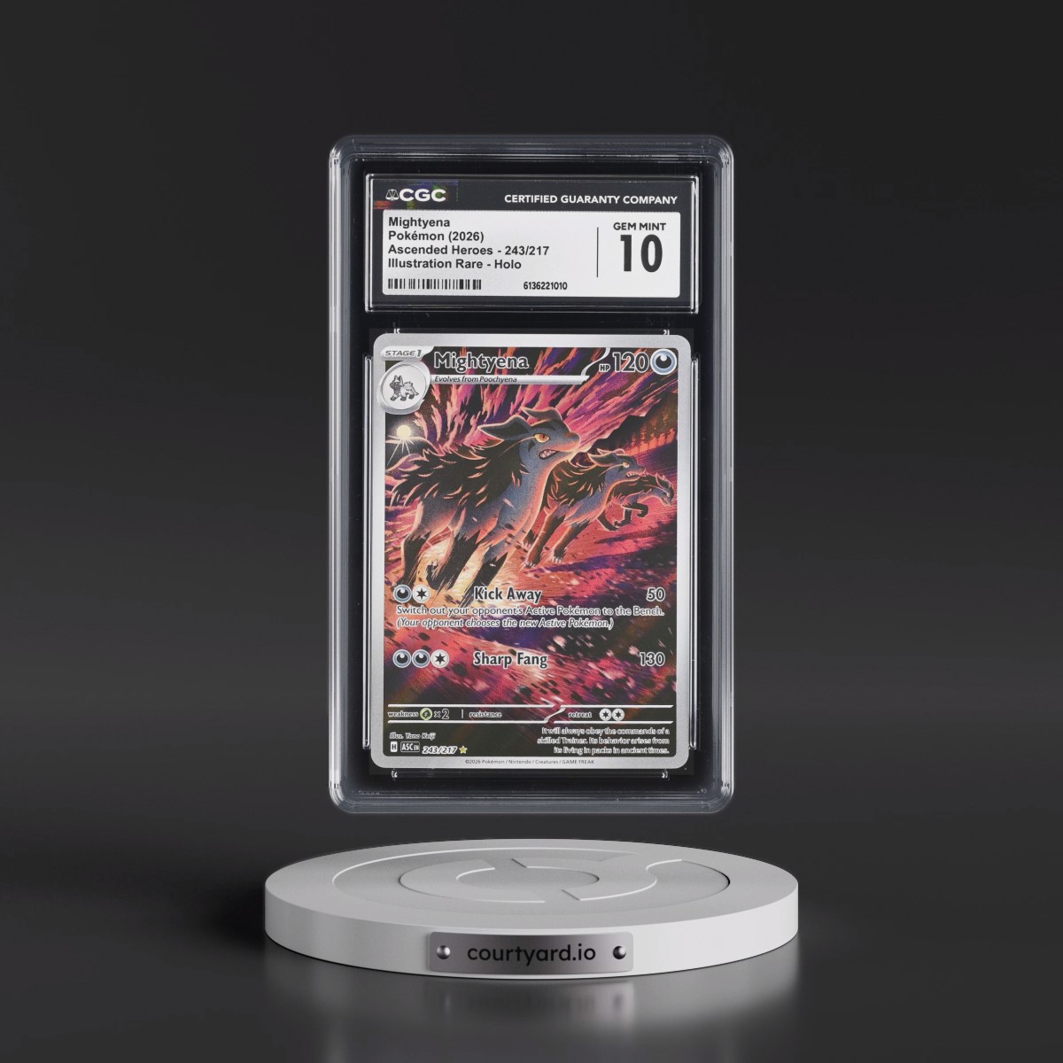 2026 Ascended Heroes - ASC EN #243/217 Mightyena - Illustration Rare Holo (CGC 10 GEM MINT)
