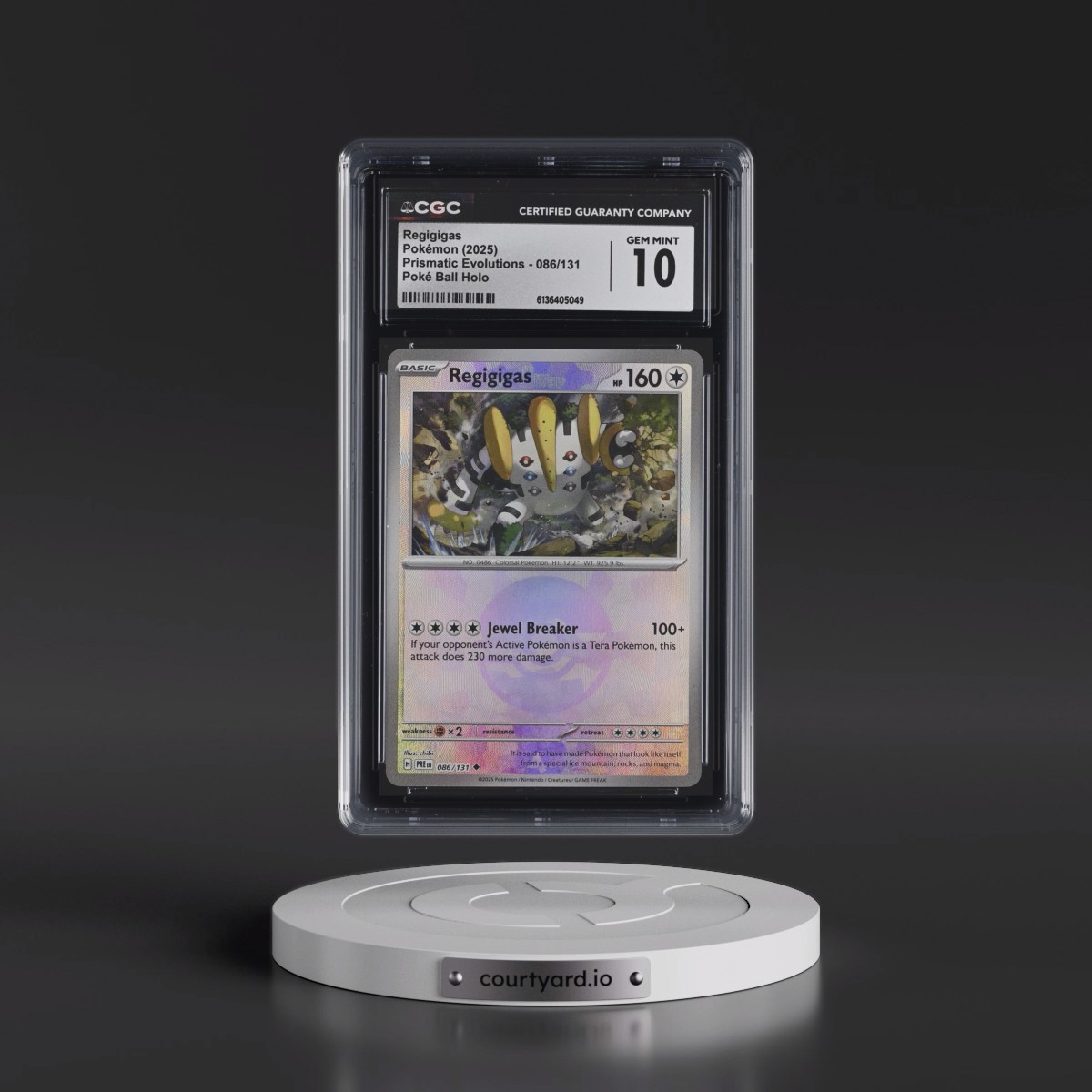 2024 Prismatic Evolutions - PRE EN Regigigas - Poké Ball Holo #086/131 CGC 10