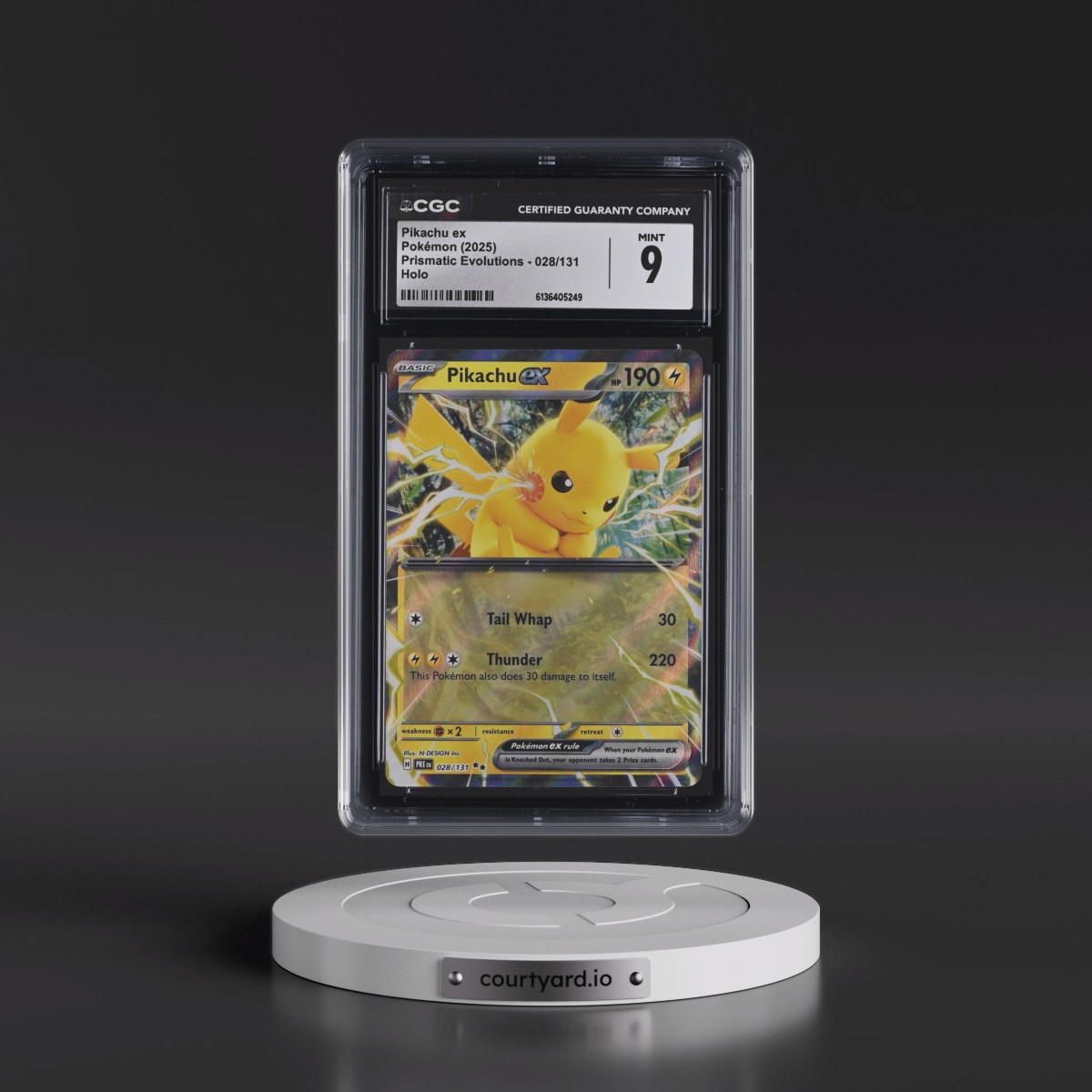 2024 Prismatic Evolutions - PRE EN #028/131 Pikachu ex - Holo (CGC 9 MINT)