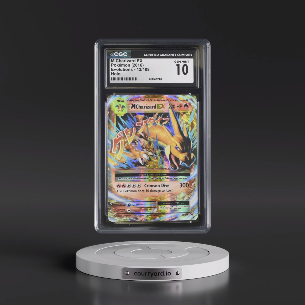 2016 Evolutions #13/108 M Charizard EX - Holo (CGC 10 GEM MINT)