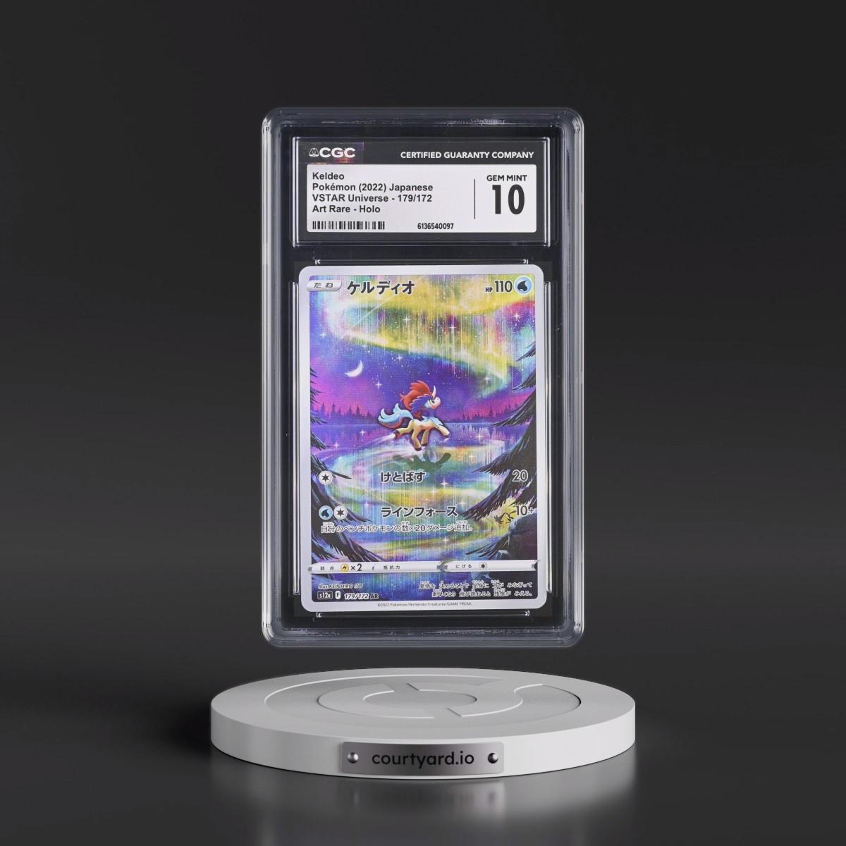 2022 VSTAR Universe #179/172 Keldeo - Art Rare Holo (CGC 10 GEM MINT)