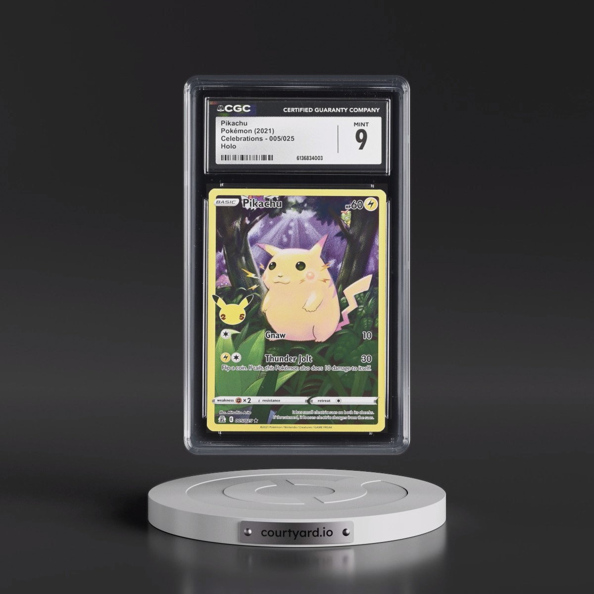 2021 Celebrations #005/025 Pikachu - Holo (CGC 9 MINT)