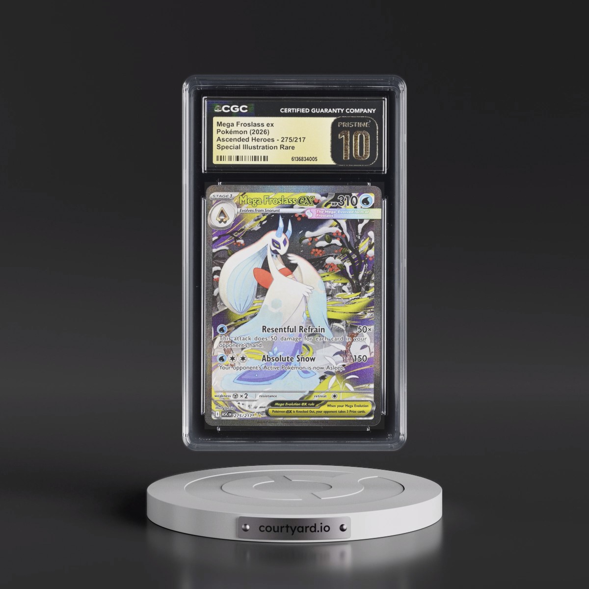 2026 Ascended Heroes - ASC EN #275/217 Mega Froslass ex - Special Illustration Rare (Holo) (CGC 10 PRISTINE)