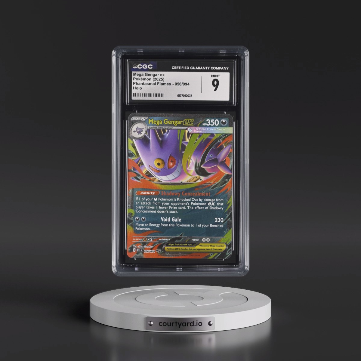 2025 Phantasmal Flames - PFL EN #056/094 Mega Gengar ex - Holo (CGC 9 MINT)