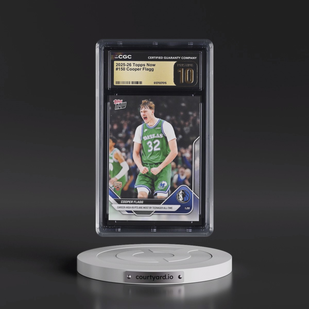 2025 Topps Now #150 Cooper Flagg (CGC 10 PRISTINE)
