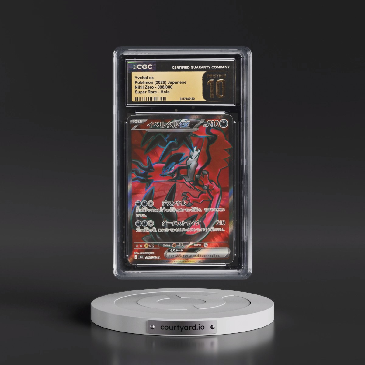 2026 Nihil Zero - M3 #098/080 Yveltal ex - Super Rare Holo (CGC 10 PRISTINE)