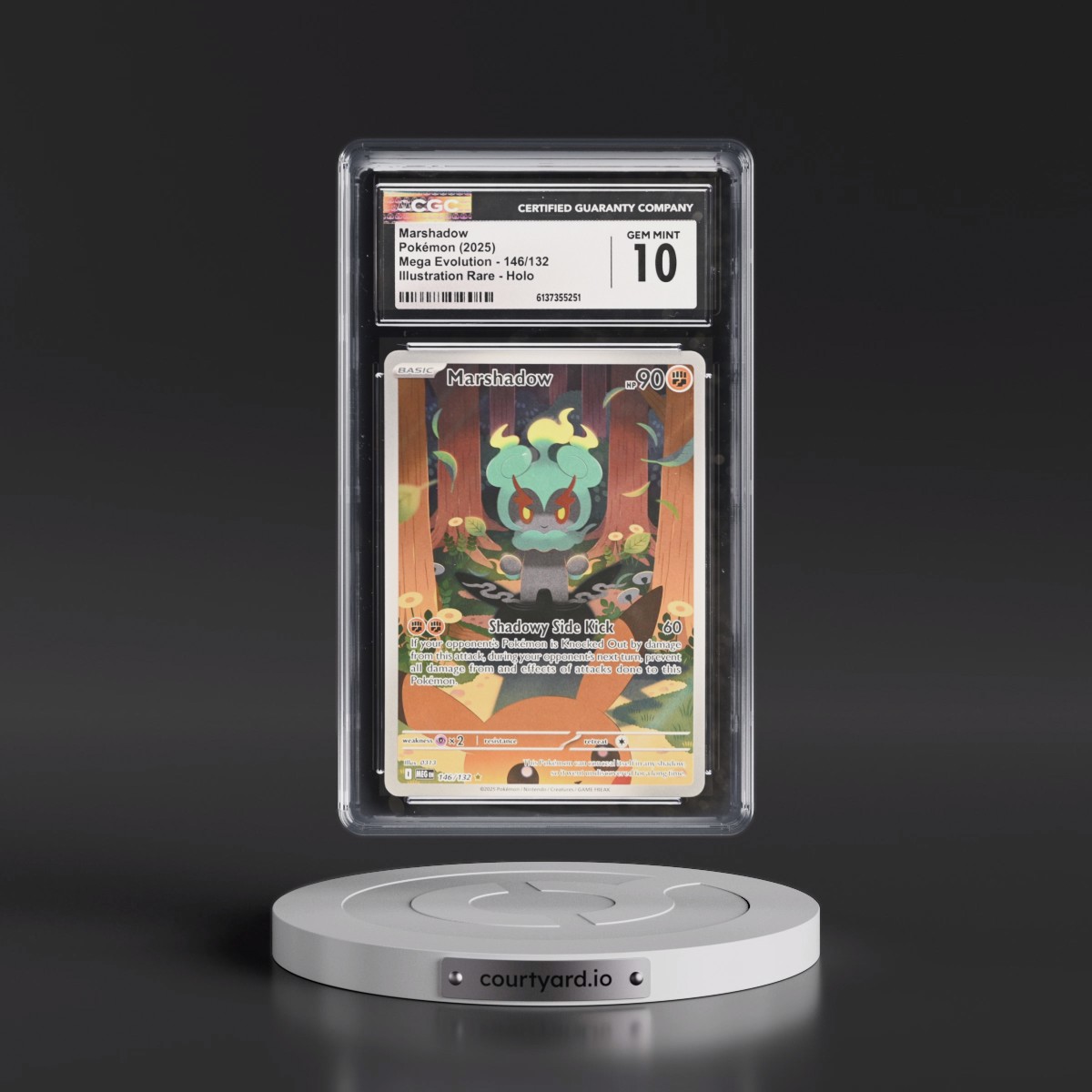 2025 Mega Evolution - MEG EN #146/132 Marshadow - Illustration Rare Holo (CGC 10 GEM MINT)