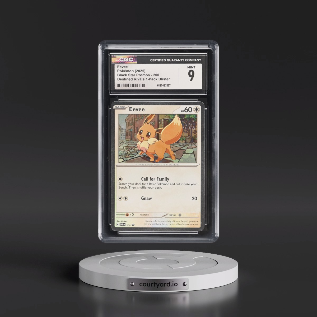 2023 Black Star Promos - Scarlet & Violet SVP EN #200 Eevee - Destined Rivals 1-Pack Blister (Cosmos Holo) (CGC 9 MINT)