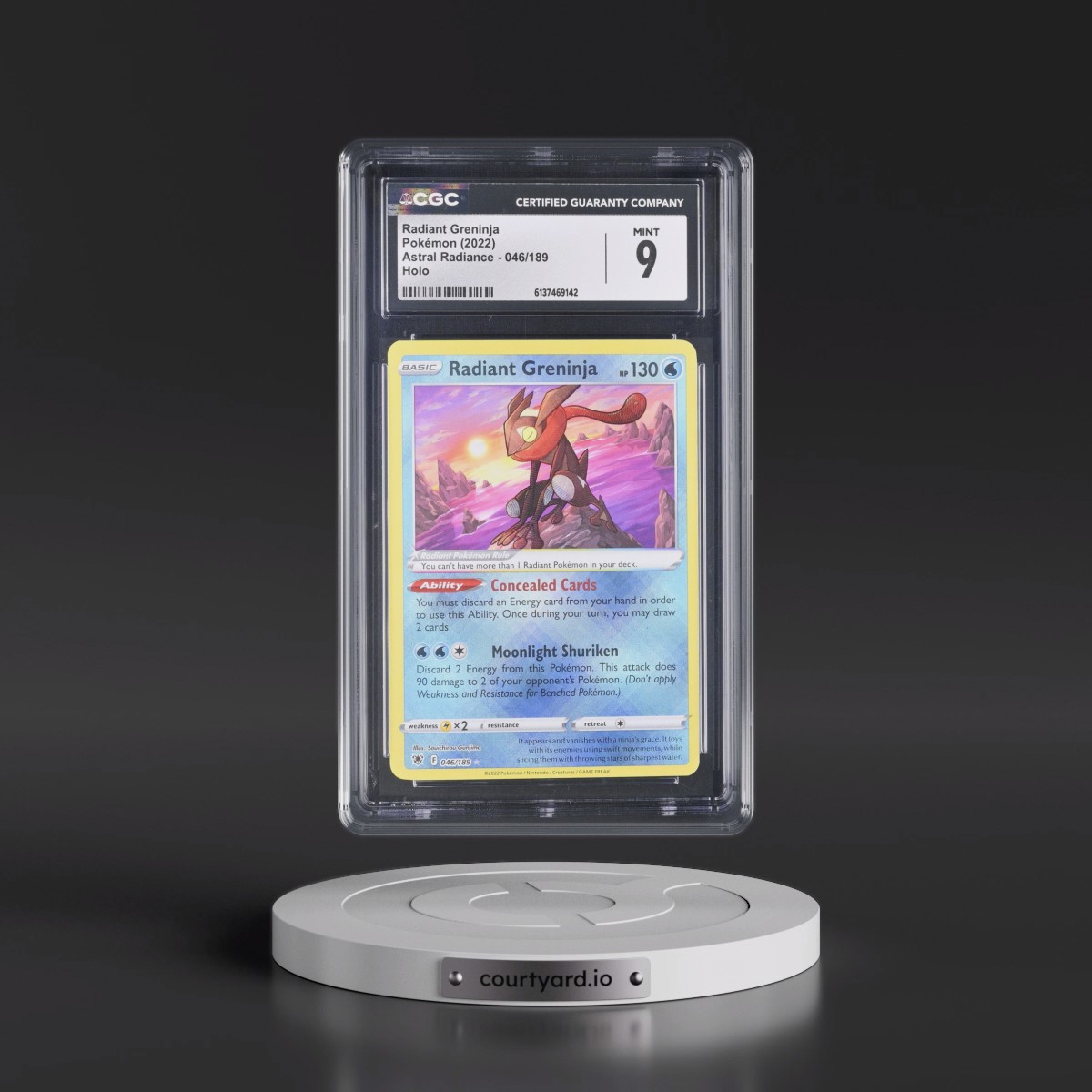 Astral Radiance #046/189 Radiant Greninja - Holo (CGC 9 MINT)