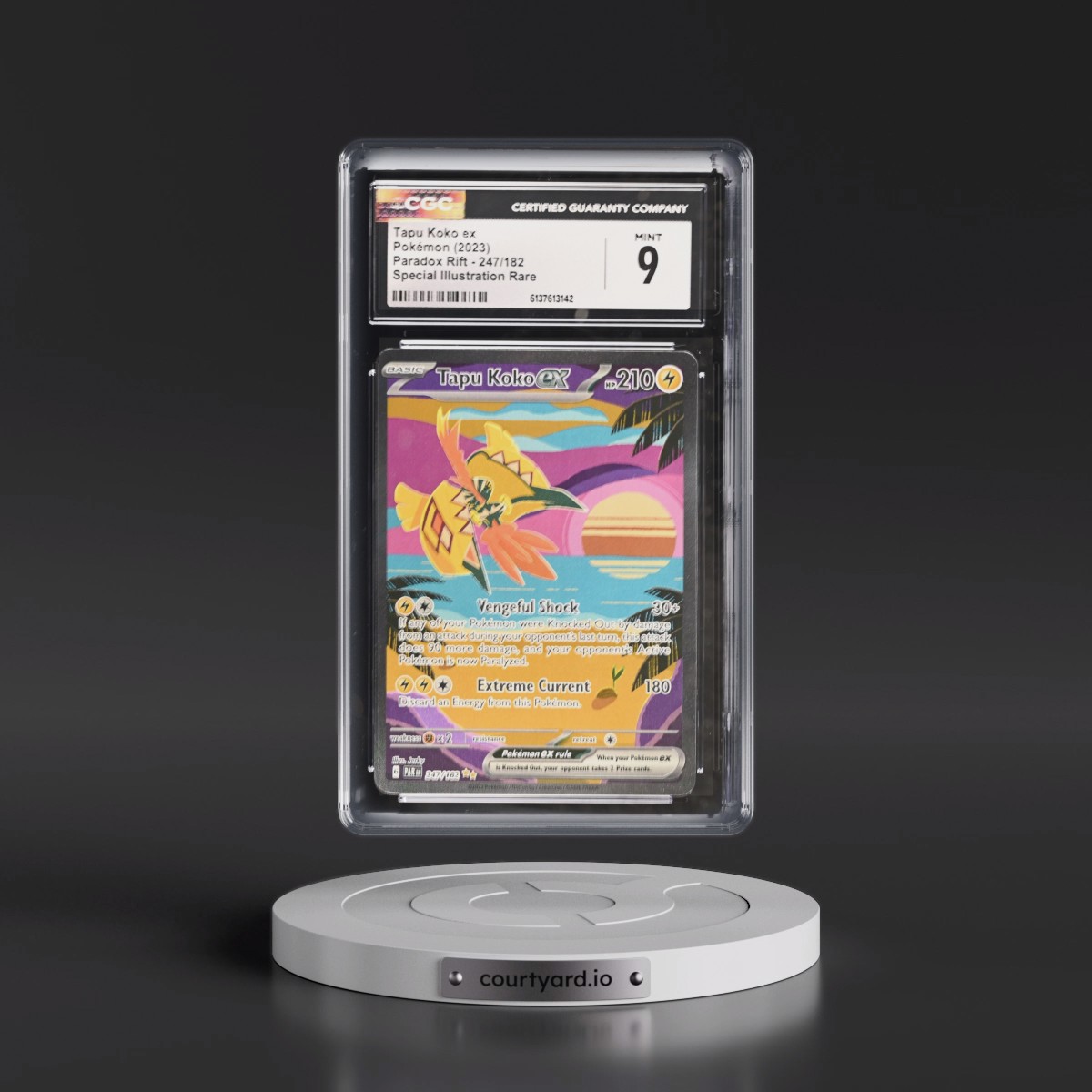 2023 Paradox Rift - PAR EN #247/182 Tapu Koko ex - Special Illustration Rare (Holo) (CGC 9 MINT)