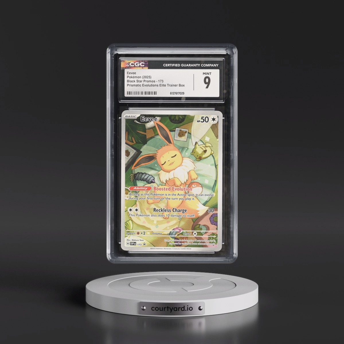 2023 Black Star Promos - Scarlet & Violet SVP EN #173 Eevee - Prismatic Evolutions Elite Trainer Box (Holo) (CGC 9 MINT)