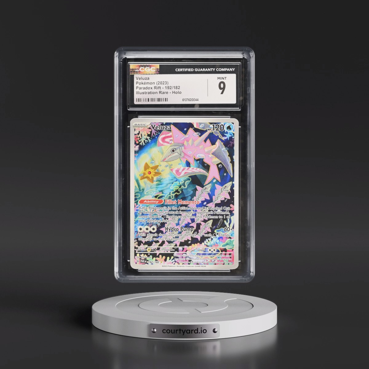 2023 Paradox Rift - PAR EN #192/182 Veluza - Illustration Rare Holo (CGC 9 MINT)
