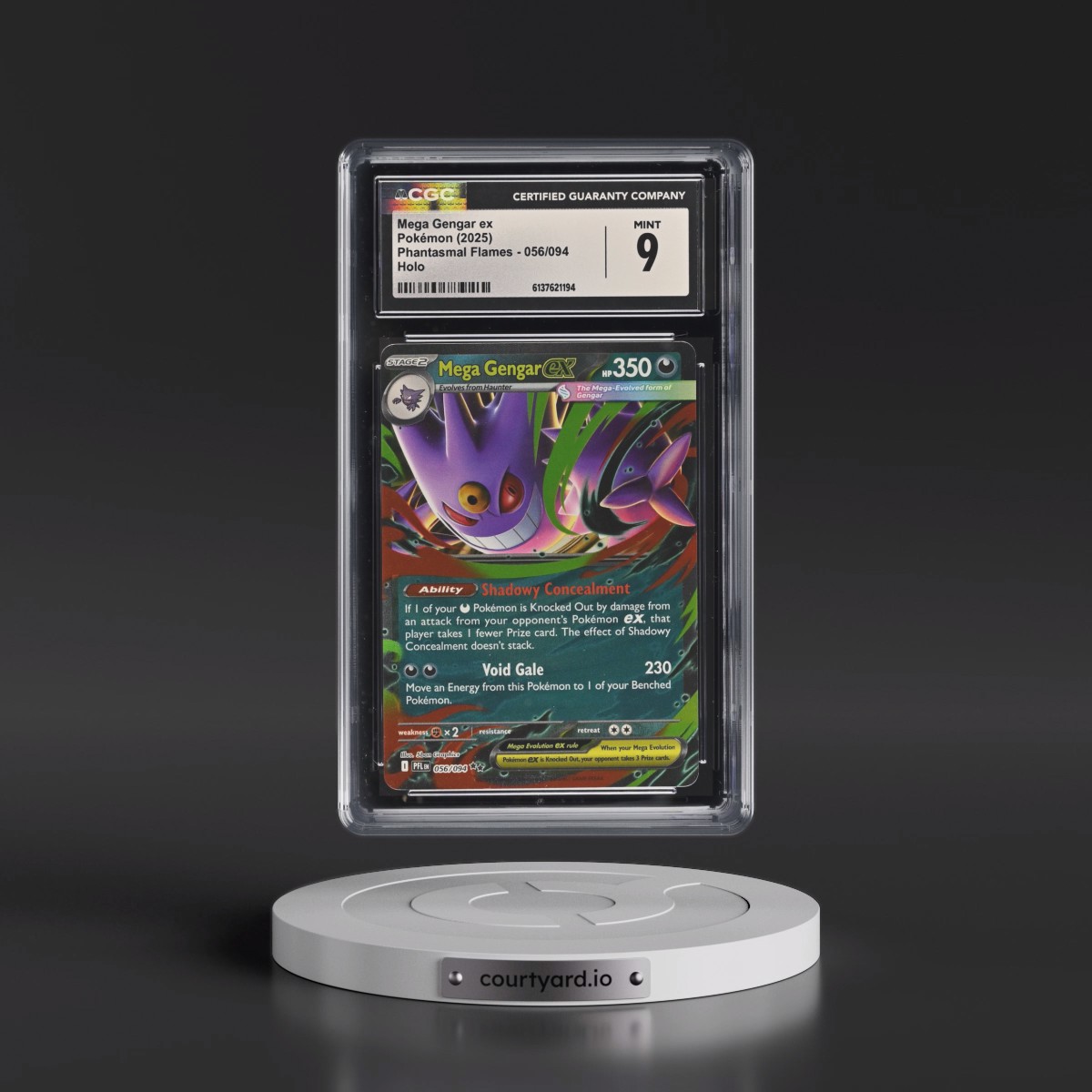 2025 Phantasmal Flames - PFL EN #056/094 Mega Gengar ex - Holo (CGC 9 MINT)