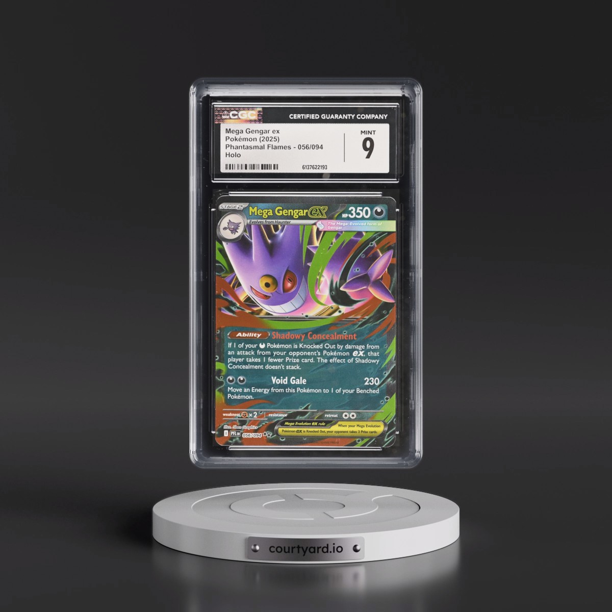 2025 Phantasmal Flames - PFL EN #056/094 Mega Gengar ex - Holo (CGC 9 MINT)