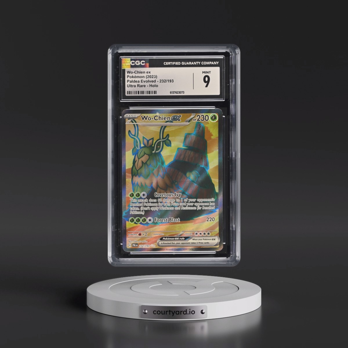 2023 Paldea Evolved - PAL EN Wo-Chien ex - Ultra Rare Holo #232/193 CGC 9
