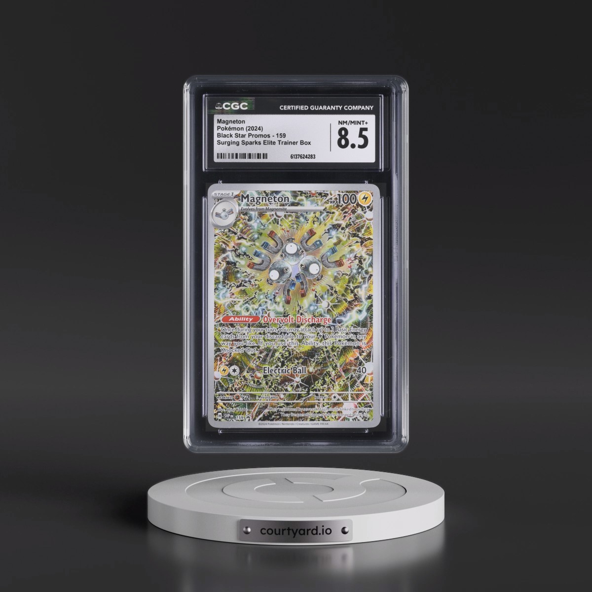 2023 Black Star Promos - Scarlet & Violet SVP EN #159 Magneton - Surging Sparks Elite Trainer Box (Holo) (CGC 8.5 NM-MT+)