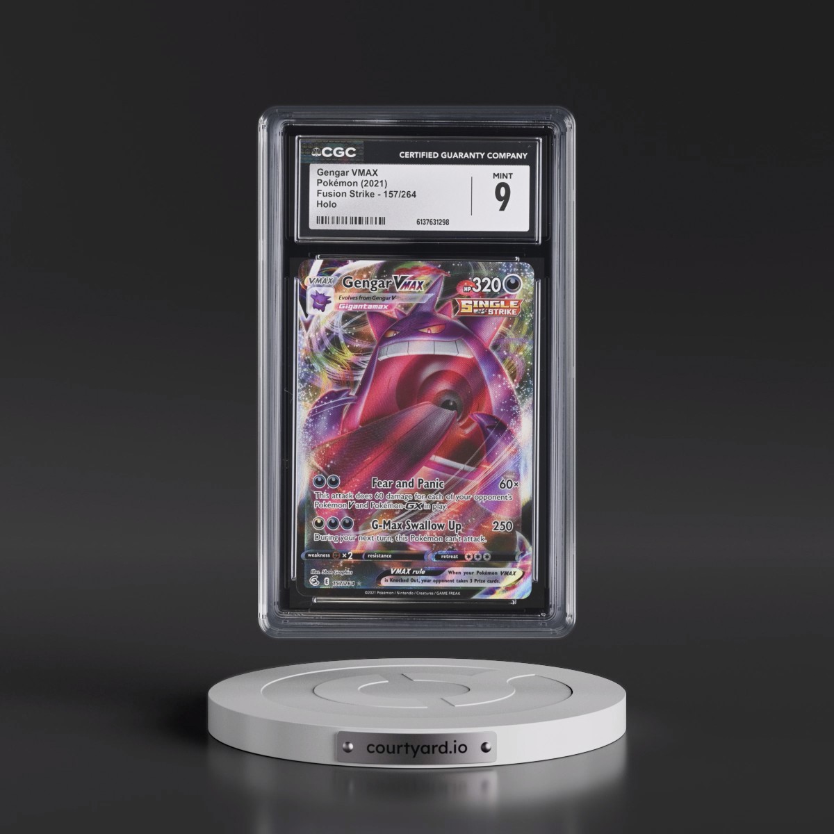 2019 Fusion Strike Gengar VMAX - Holo #157/264 CGC 9