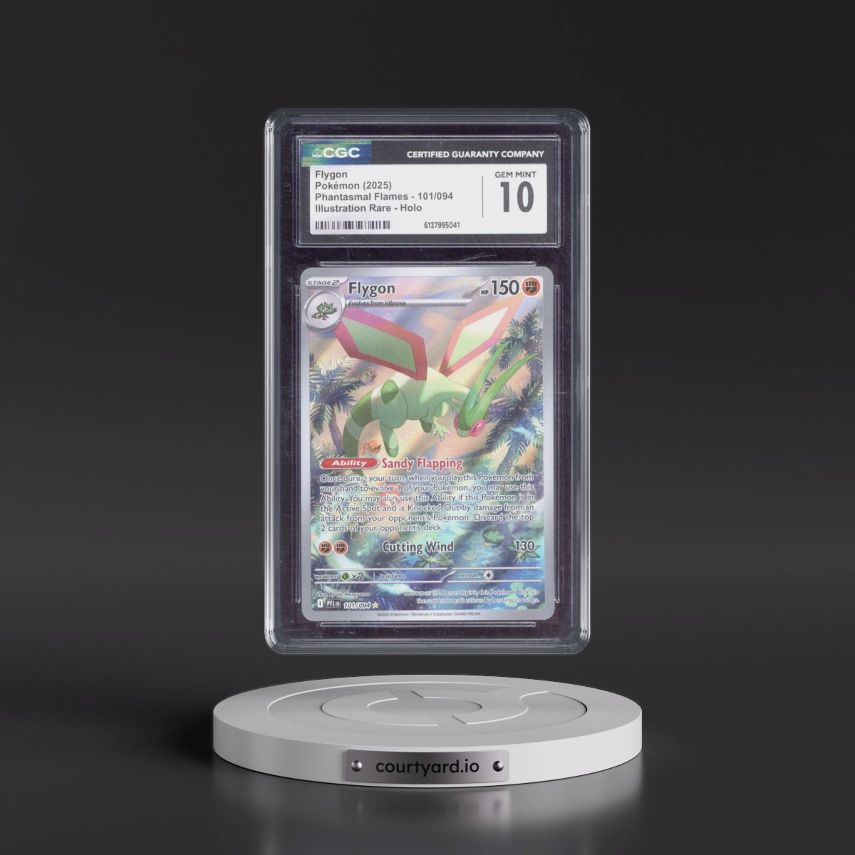 2025 Phantasmal Flames - PFL EN #101/094 Flygon - Illustration Rare Holo (CGC 10 GEM MINT)