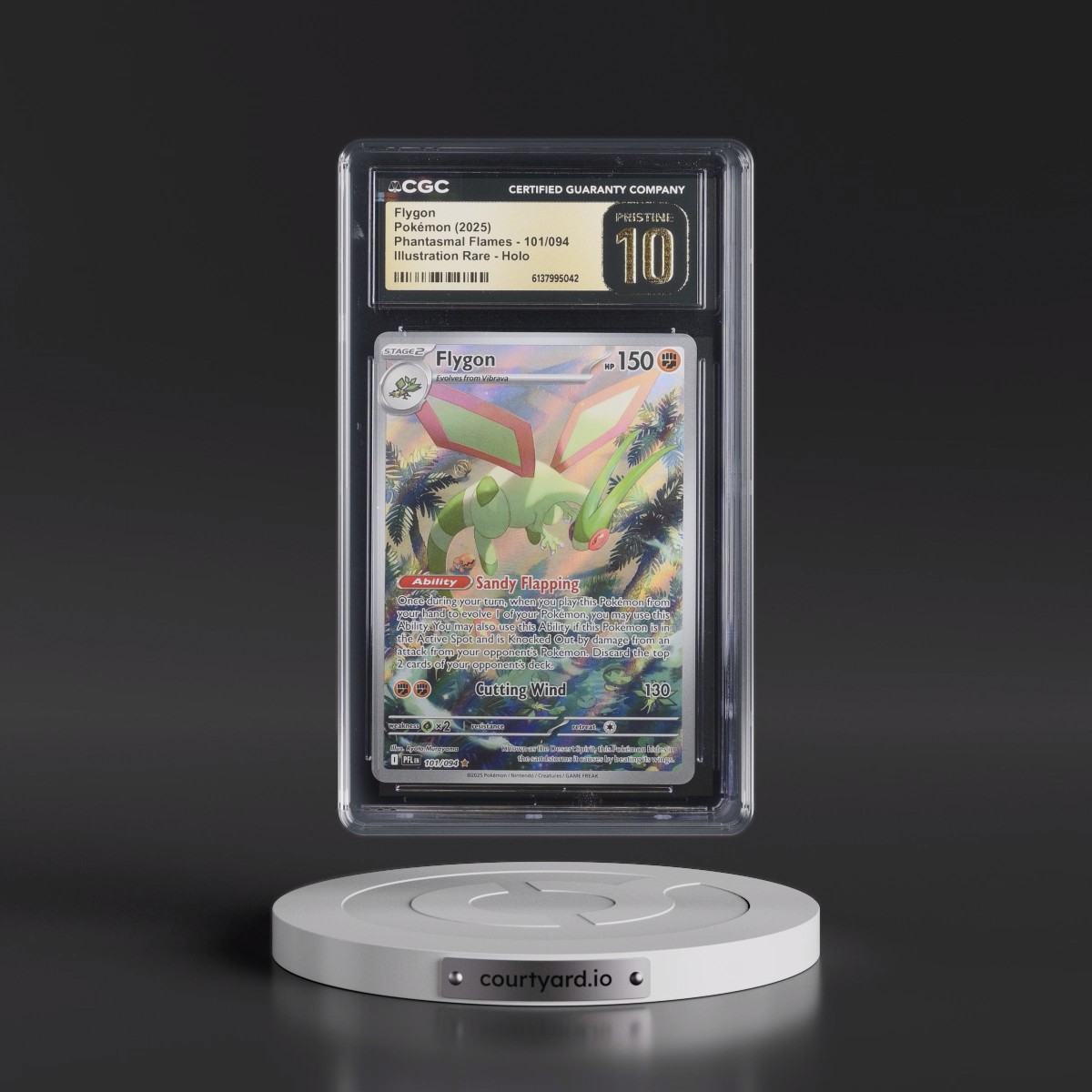 2025 Phantasmal Flames - PFL EN #101/094 Flygon - Illustration Rare Holo (CGC 10 PRISTINE)