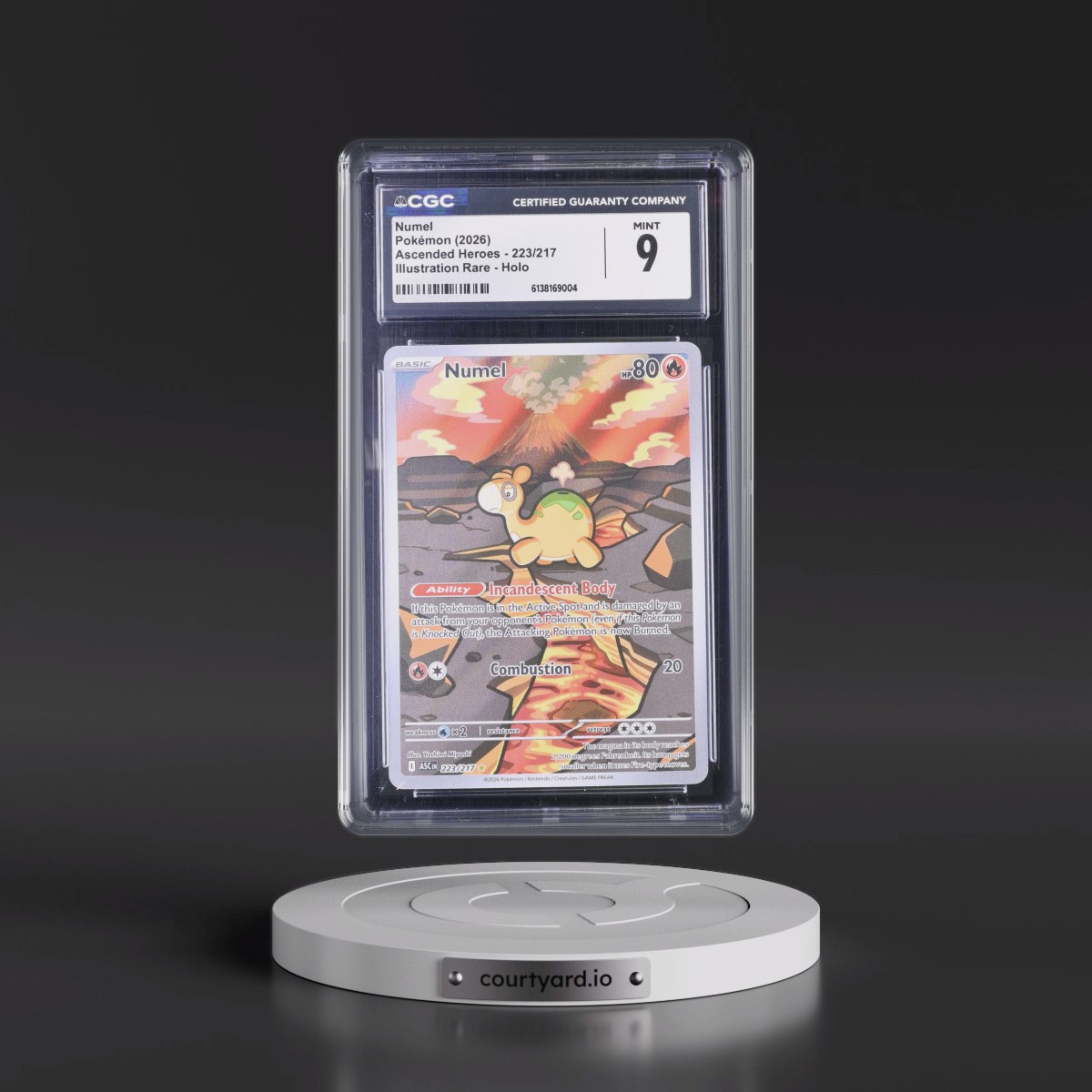 2026 Ascended Heroes - ASC EN #223/217 Numel - Illustration Rare Holo (CGC 9 MINT)