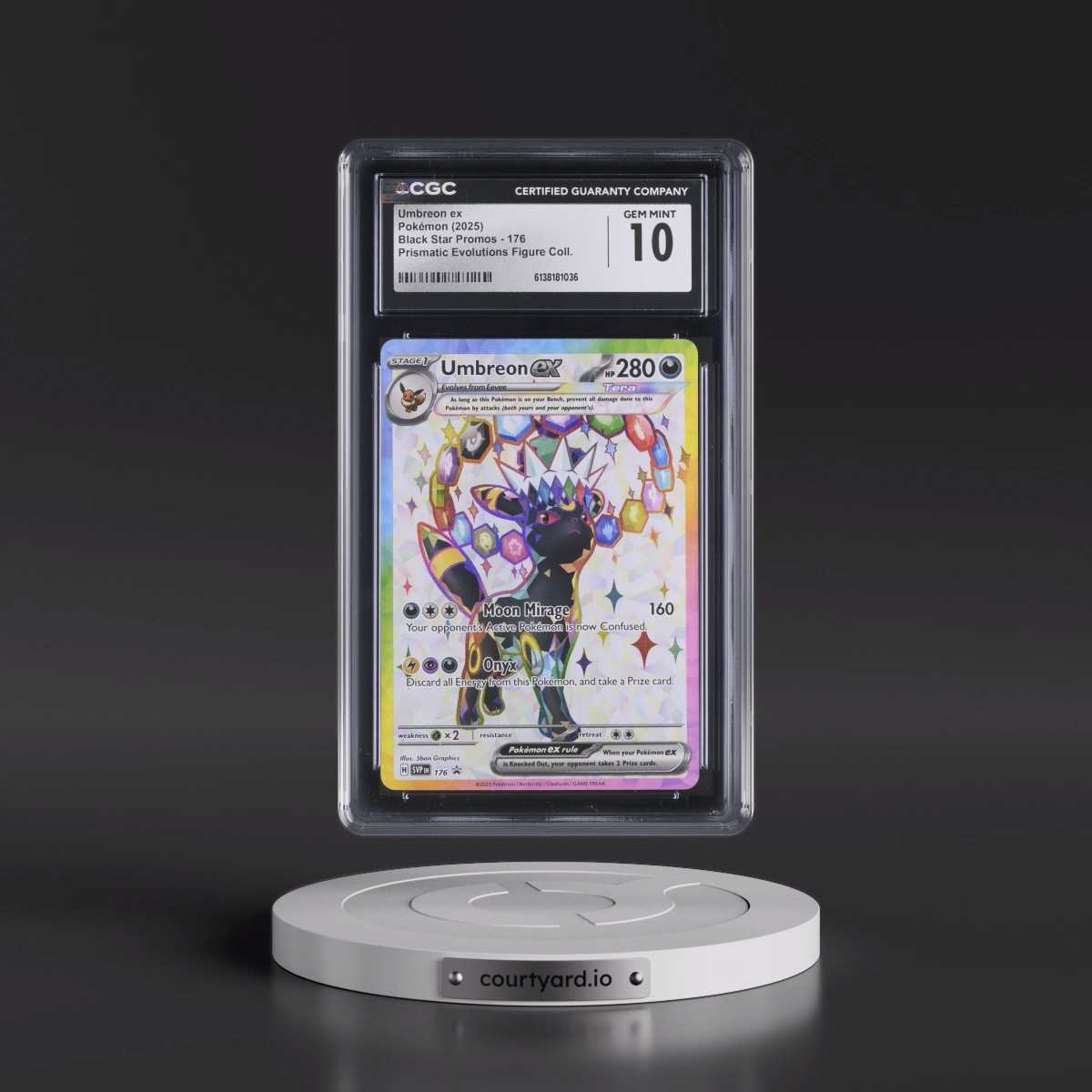 2023 Black Star Promos - Scarlet & Violet SVP EN #176 Umbreon ex - Prismatic Evolutions Premium Figure Collection (Holo) (CGC 10 GEM MINT)