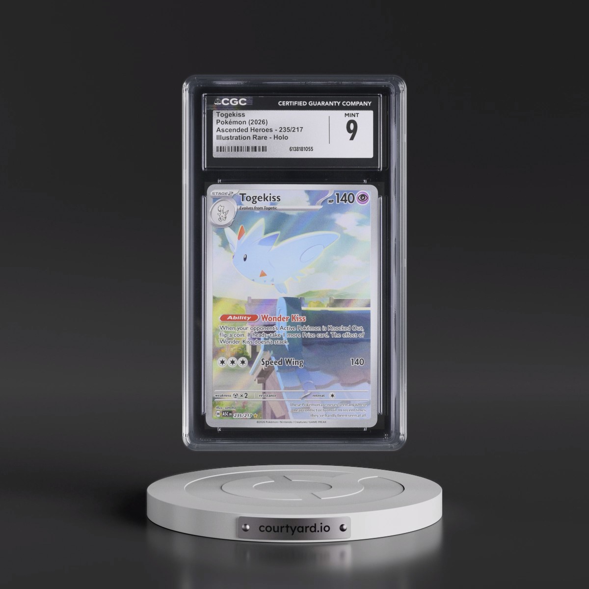 2026 Ascended Heroes - ASC EN #235/217 Togekiss - Illustration Rare Holo (CGC 9 MINT)