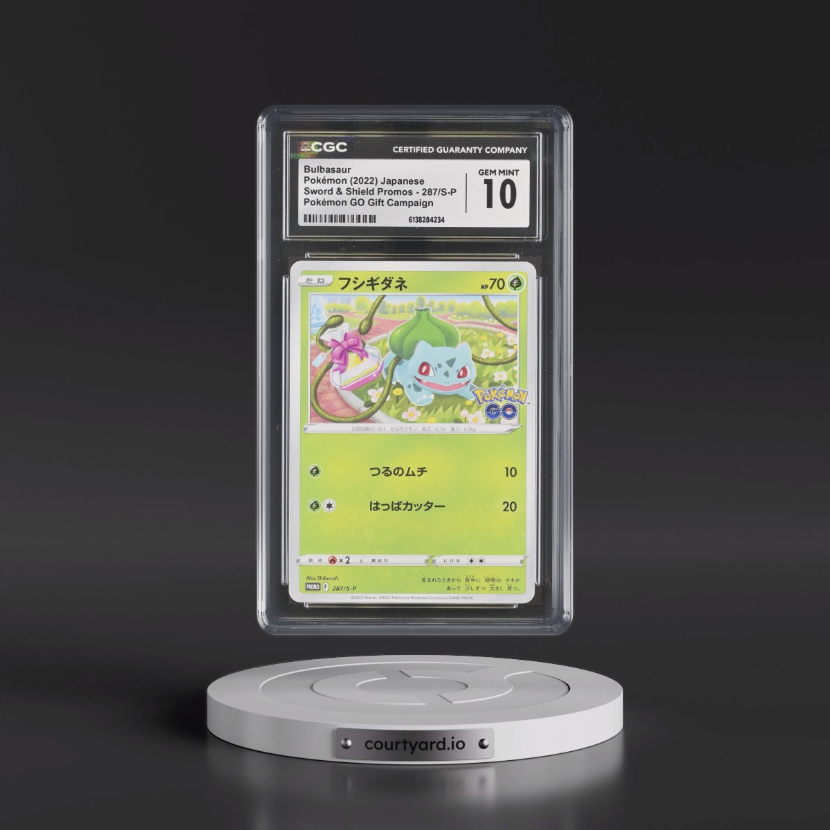 2019 Sword & Shield Promos #287/S-P Bulbasaur - Pokémon GO Promo Gift Campaign (CGC 10 GEM MINT)