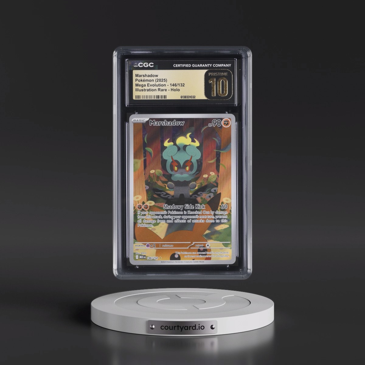 2025 Mega Evolution - MEG EN #146/132 Marshadow - Illustration Rare Holo (CGC 10 PRISTINE)