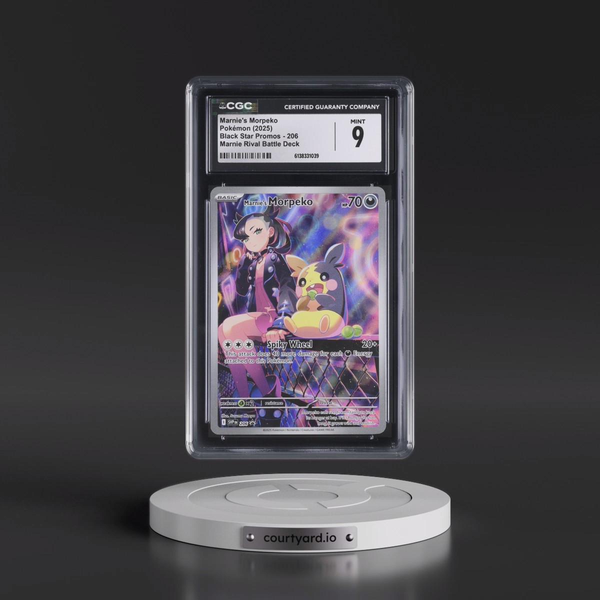 2023 Black Star Promos - Scarlet & Violet SVP EN #206 Marnie's Morpeko - Marnie Rival Battle Deck (Holo) (CGC 9 MINT)