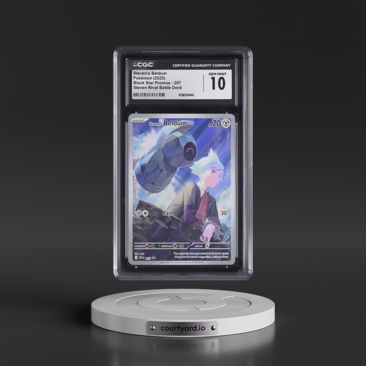2023 Black Star Promos - Scarlet & Violet SVP EN #207 Steven's Beldum - Steven Rival Battle Deck (Holo) (CGC 10 GEM MINT)