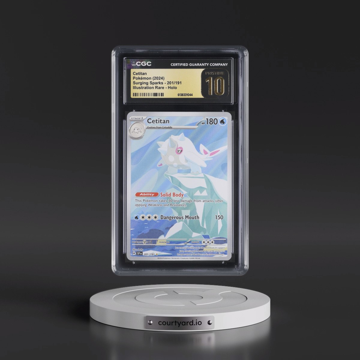 2024 Surging Sparks - SSP EN #201/191 Cetitan - Illustration Rare Holo (CGC 10 PRISTINE)