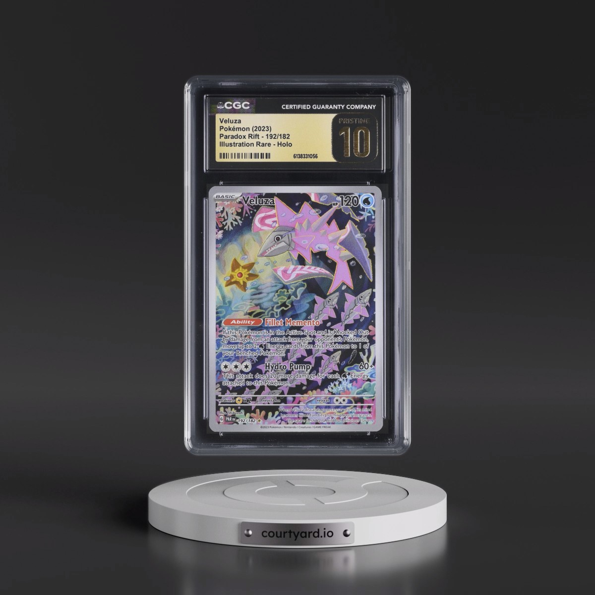 2023 Paradox Rift - PAR EN #192/182 Veluza - Illustration Rare Holo (CGC 10 PRISTINE)