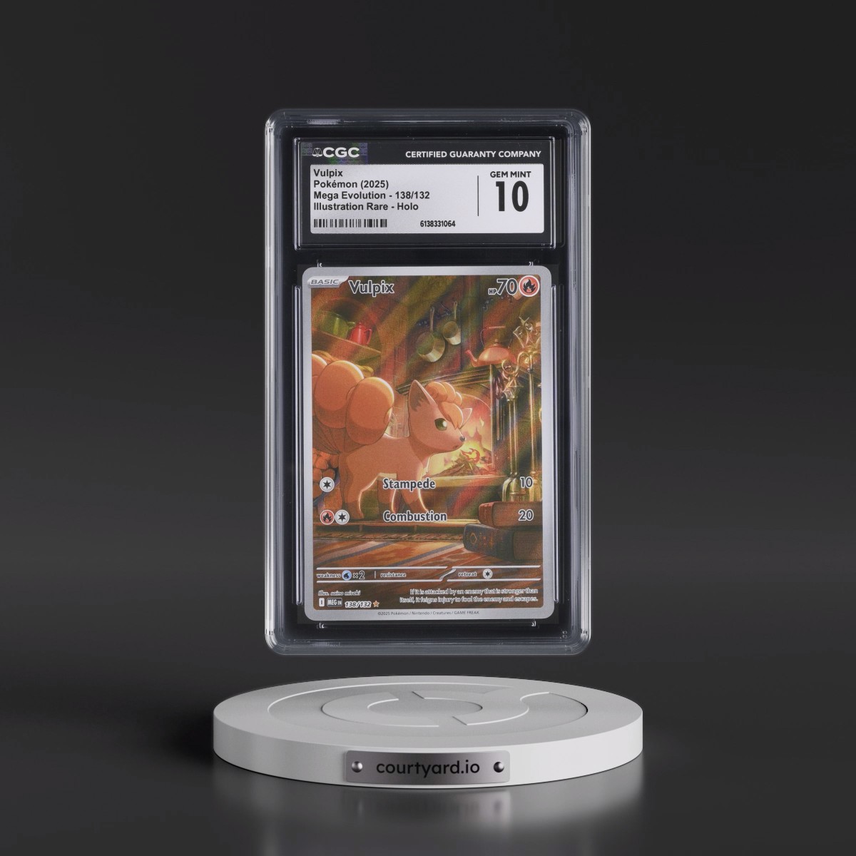 2025 Mega Evolution - MEG EN #138/132 Vulpix - Illustration Rare Holo (CGC 10 GEM MINT)