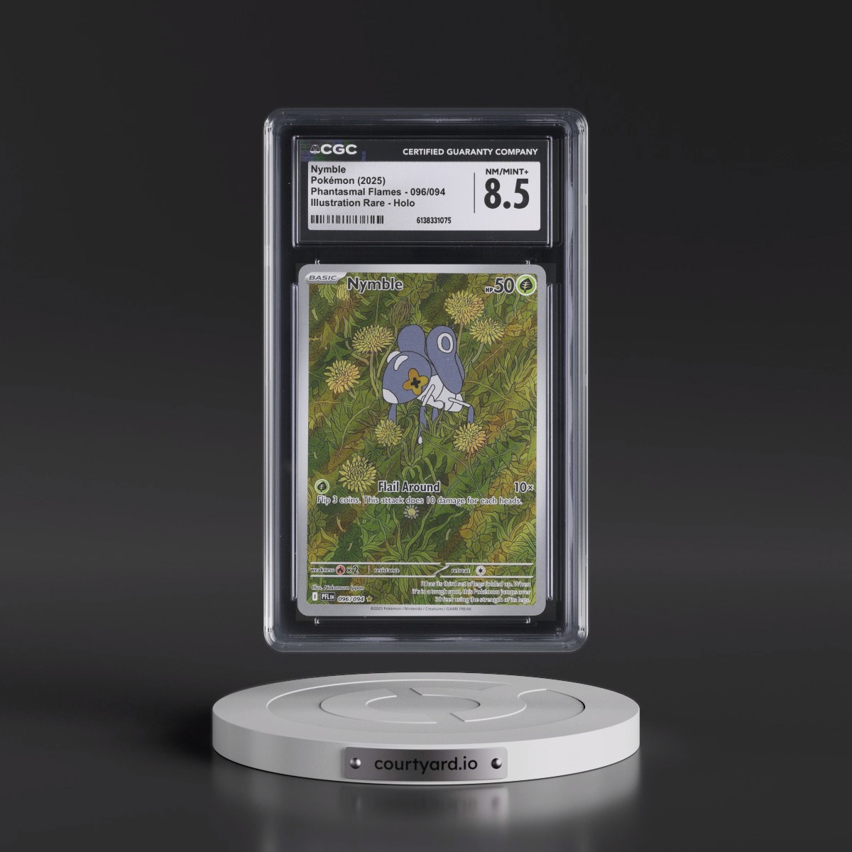 2025 Phantasmal Flames - PFL EN #096/094 Nymble - Illustration Rare Holo (CGC 8.5 NM-MT+)