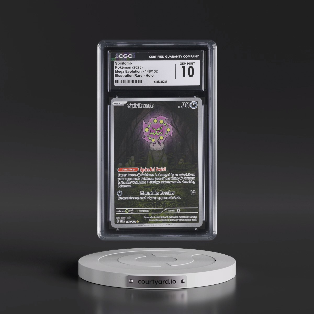 2025 Mega Evolution - MEG EN #148/132 Spiritomb - Illustration Rare Holo (CGC 10 GEM MINT)