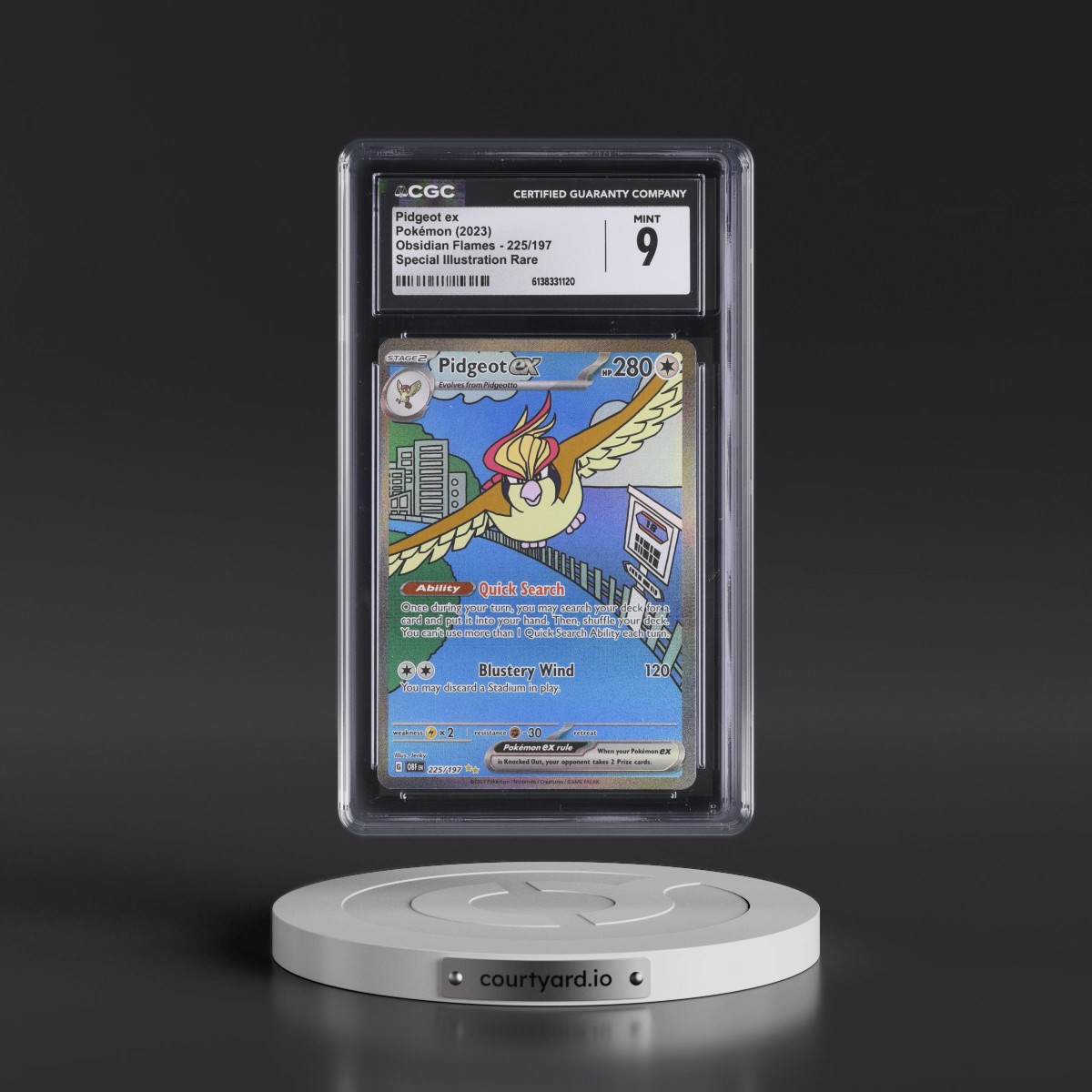 2023 Obsidian Flames - OBF EN #225/197 Pidgeot ex - Special Illustration Rare (Holo) (CGC 9 MINT)