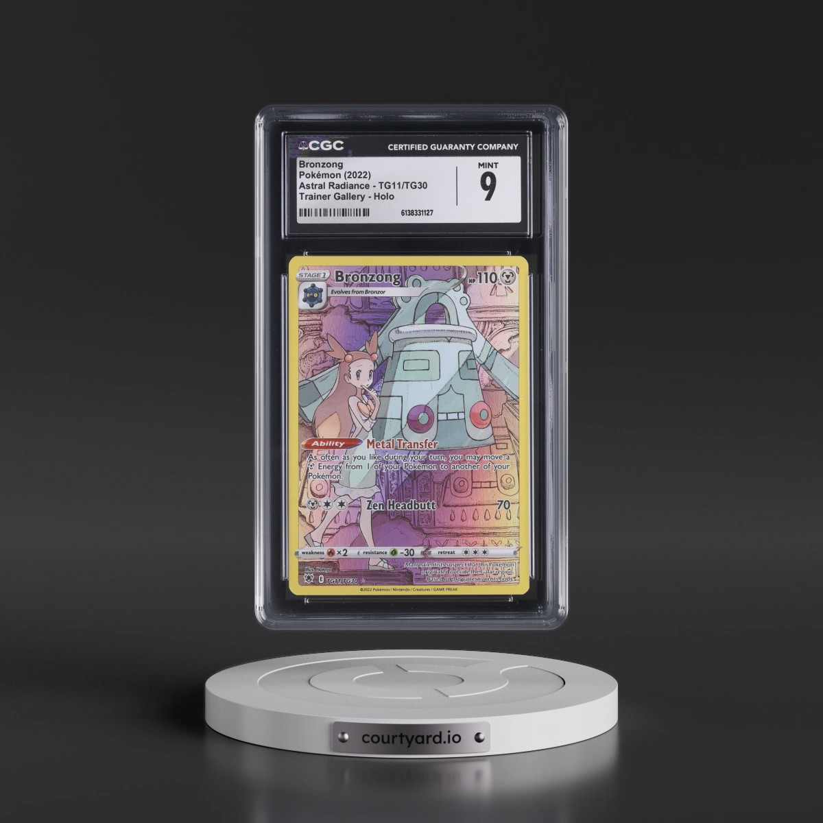 Astral Radiance #TG11/TG30 Bronzong - Trainer Gallery Holo (CGC 9 MINT)